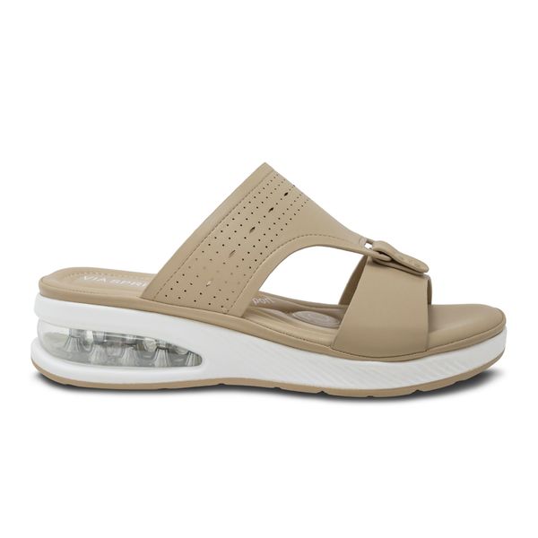 Sandalias Beige Para Mujer Via Spring