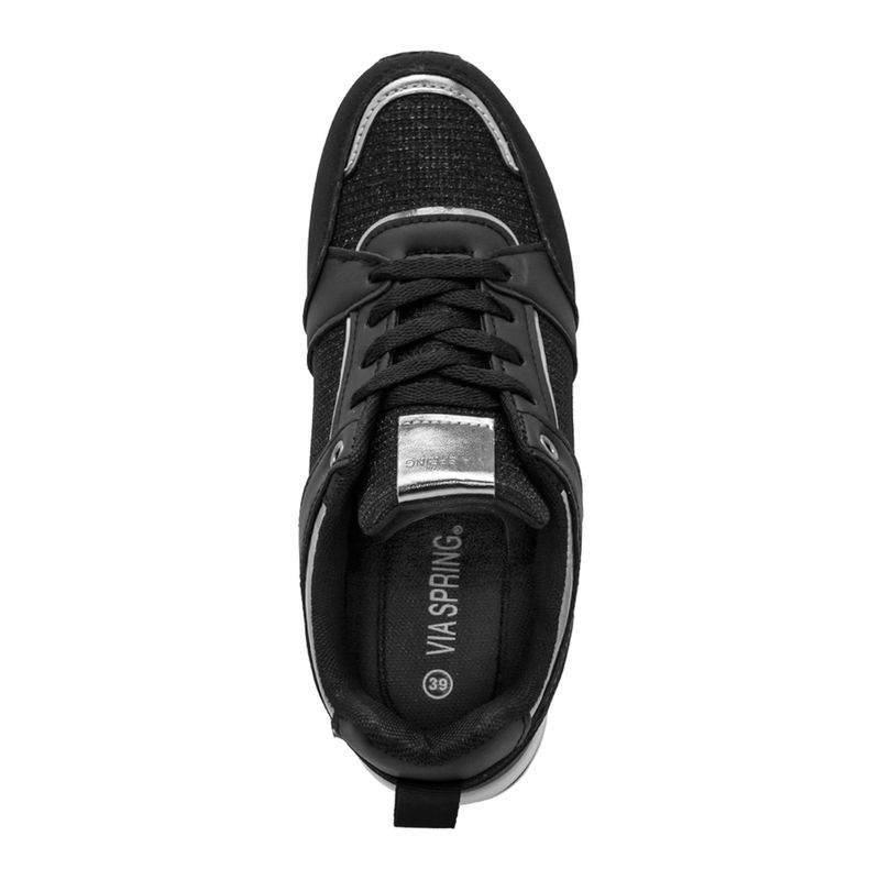 Tenis-Negro-Con-Plataforma-Chunky-Via-Spring-Mujer-Talla-41-3