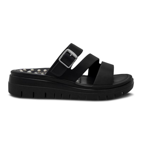 Sandalias Negras con Plataforma Via Spring Mujer