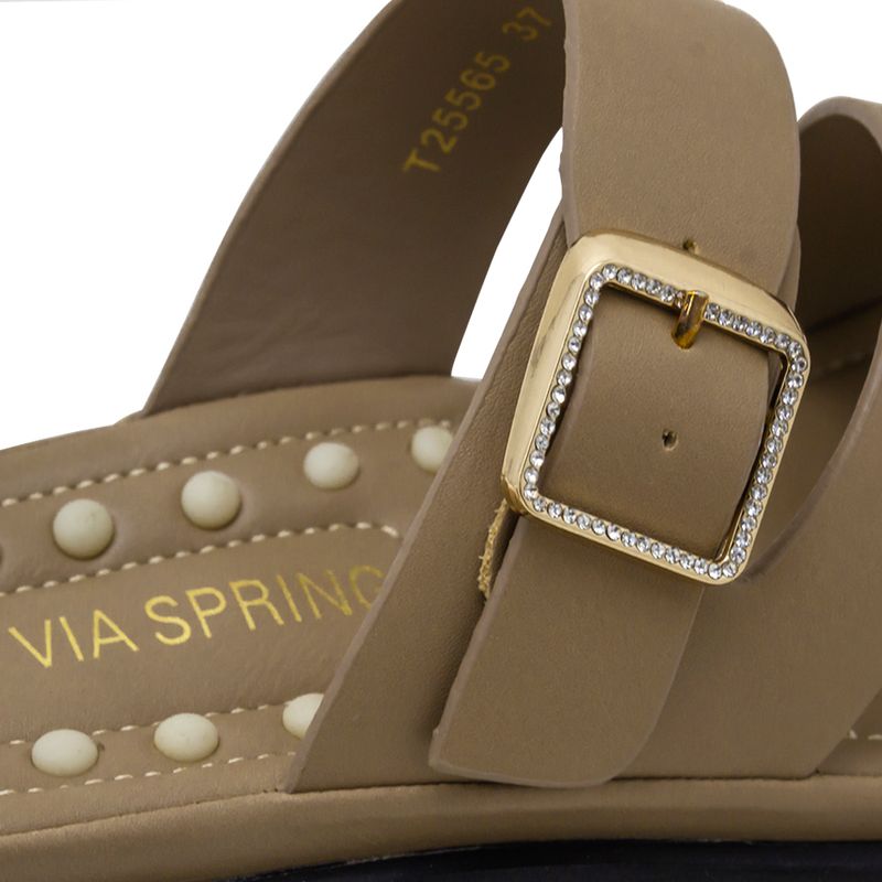 Sandalias-Café-Con-Plataforma-Y-Hebilla-Via-Spring-Mujer-Talla-39-5