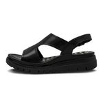 Sandalias-Negras-Con-Plataforma-Y-Hebilla-Via-Spring-Mujer-Talla-41-1