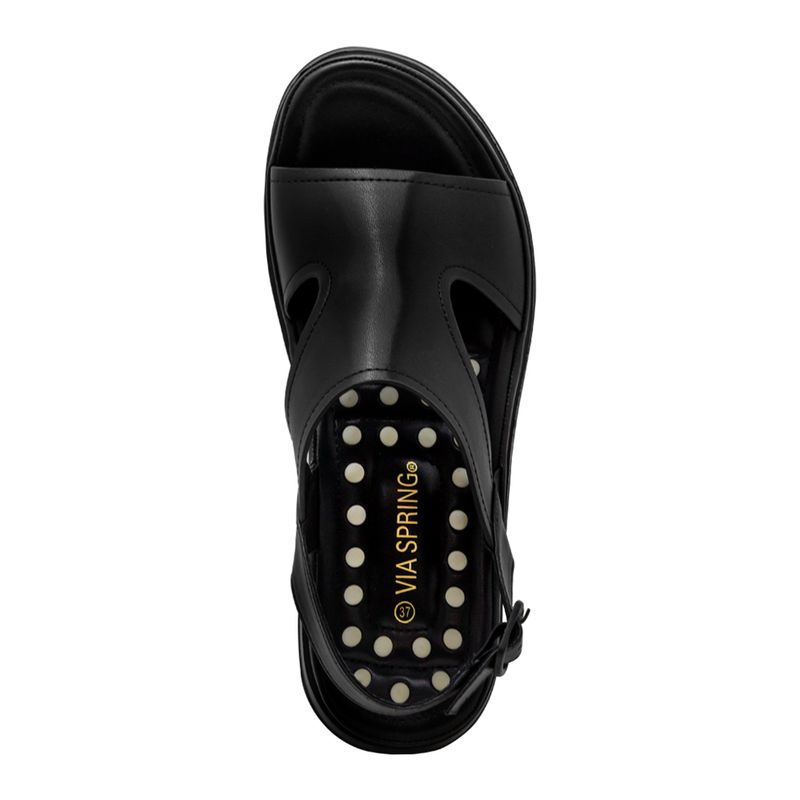 Sandalias-Negras-Con-Plataforma-Y-Hebilla-Via-Spring-Mujer-Talla-41-4