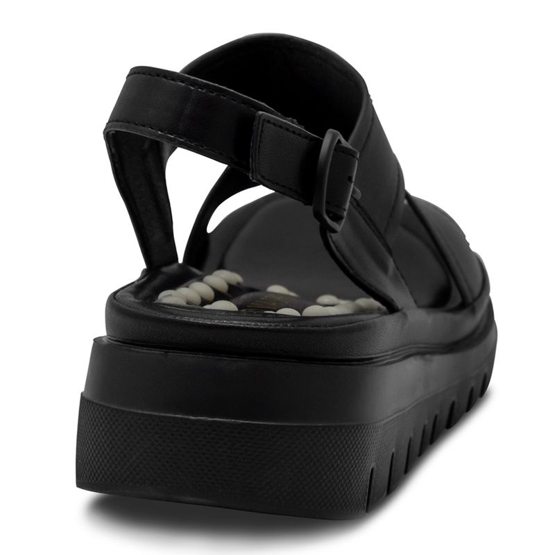 Sandalias-Negras-Con-Plataforma-Y-Hebilla-Via-Spring-Mujer-Talla-39-3