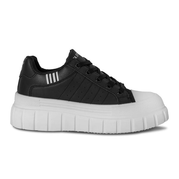 Tenis Casual Mujer Via Spring Negro