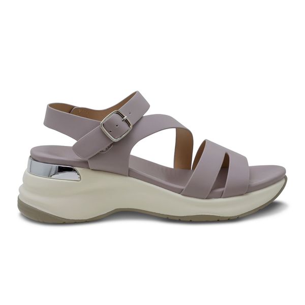 Sandalias Lila Con Plataforma Mujer Via Spring