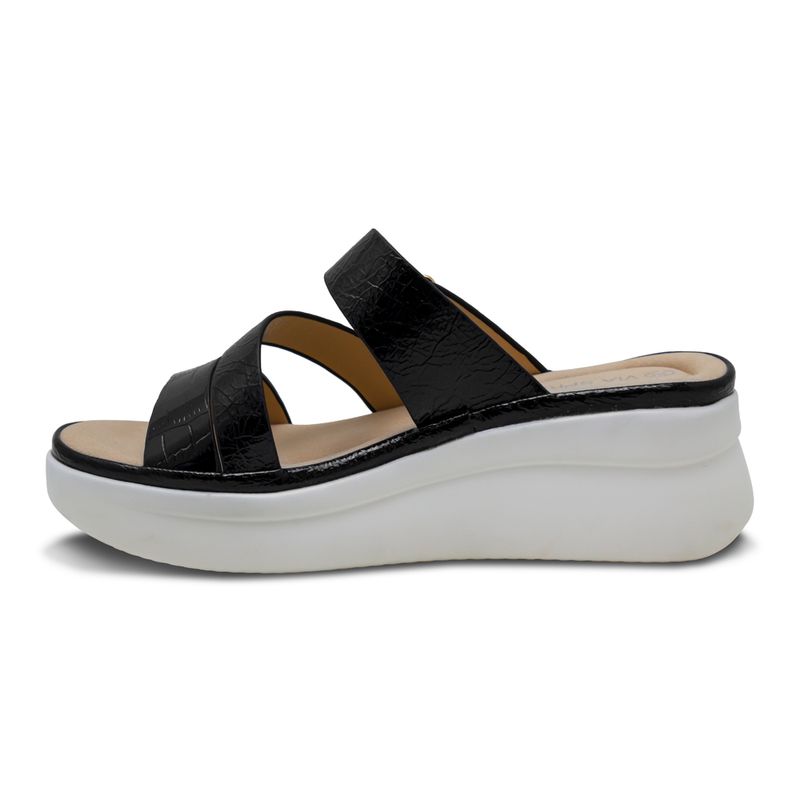 Sandalias-Negra-Con-Blanco-Via-Spring-Mujer-Talla-38-1