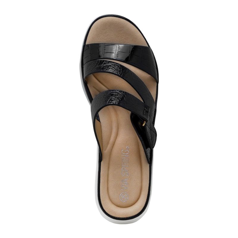 Sandalias-Negra-Con-Blanco-Via-Spring-Mujer-Talla-38-4
