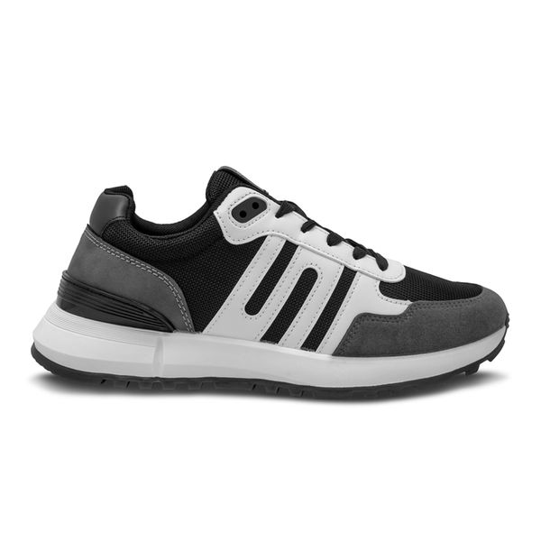 Tenis Casuales Gris con Blanco Breaker Hombre