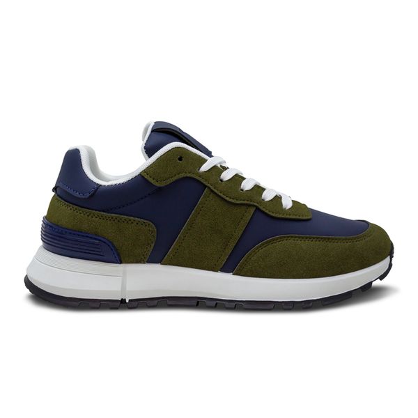 Tenis Casuales Verde con Azul Breaker Hombre