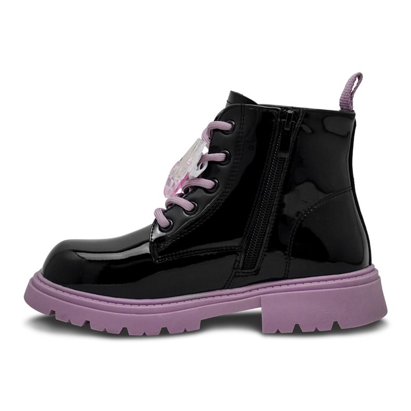 Botines-Negros-Con-Morado-Steps-Niña-Talla-34-1