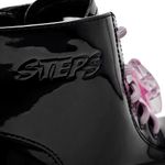 Botines-Negros-Con-Morado-Steps-Niña-Talla-34-5