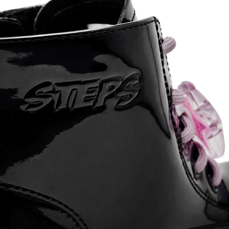 Botines-Negros-Con-Morado-Steps-Niña-Talla-34-5