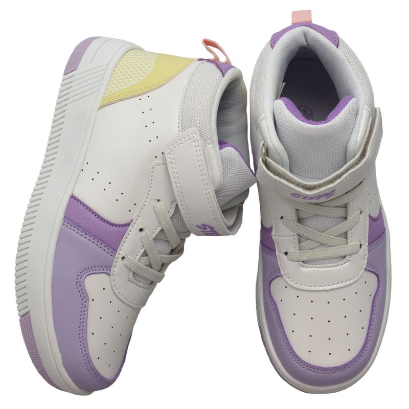 Tenis-En-Bota-Casuales-Blanco-Steps-Niña-Talla-39-4