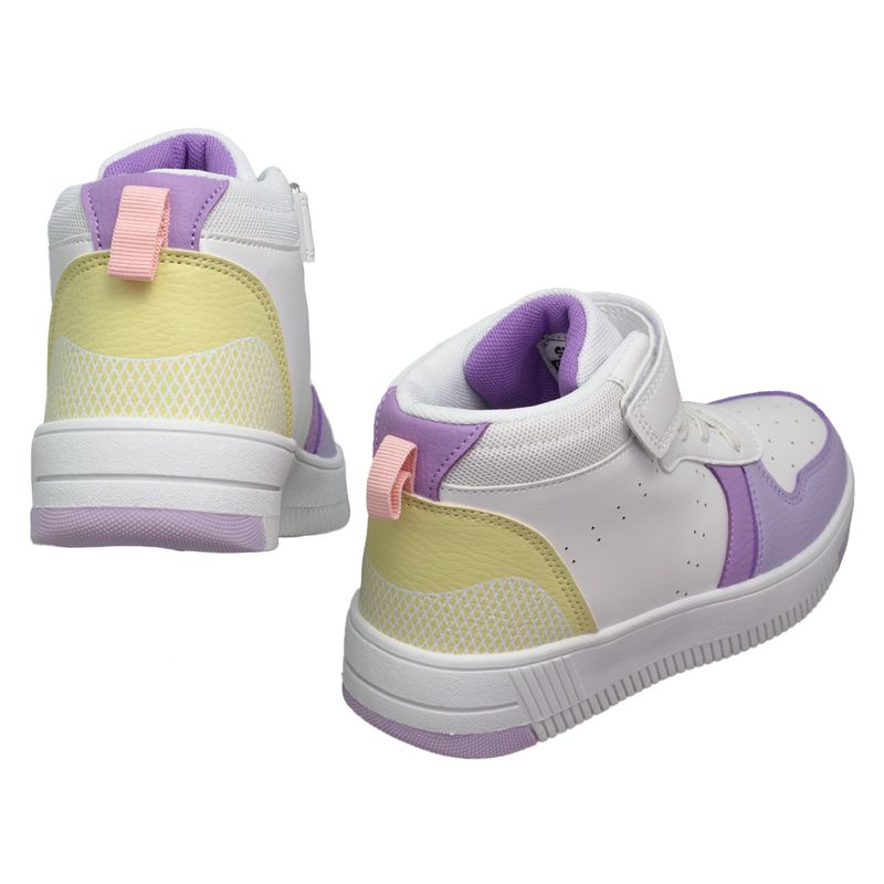 Tenis-En-Bota-Casuales-Blanco-Steps-Niña-Talla-39-6