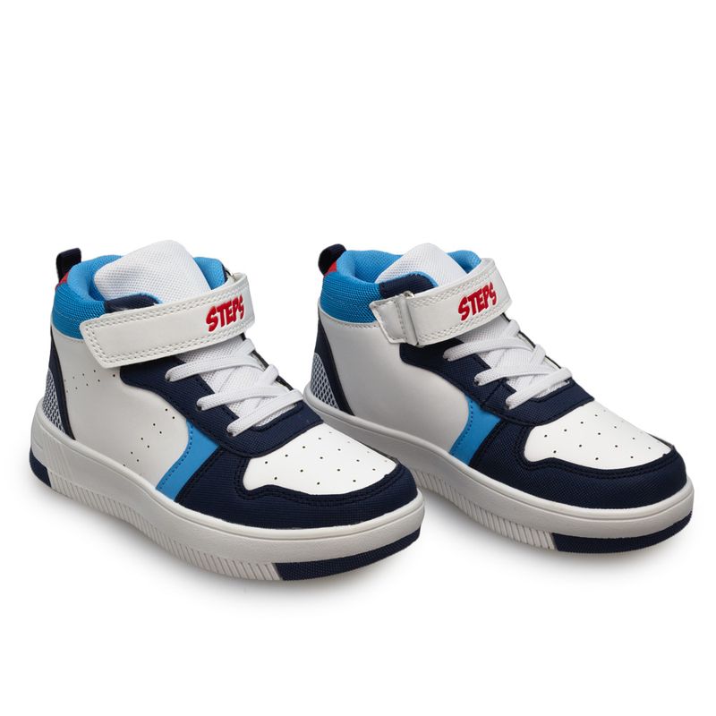 Tenis-En-Bota-Casuales-Blanco-Steps-Niño-Talla-29-3