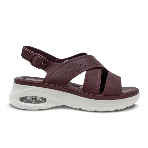 Sandalias con Plataforma Vinotinto Via Spring Mujer