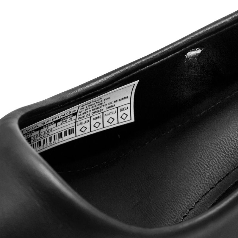 Zapatos-De-Tacón-Cuadrado-Negro-Via-Spring-Mujer--Talla-36-5
