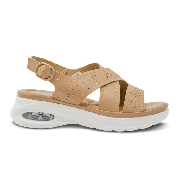 Sandalias Modernas Nude Via Spring Mujer