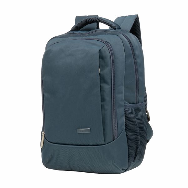 Morral Para Hombre Porta Pc Mediano Azul Oscuro Lugano