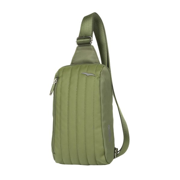 Bolso Para Mujer Manos Libres Terceado Mediano Verde Claro Lugano