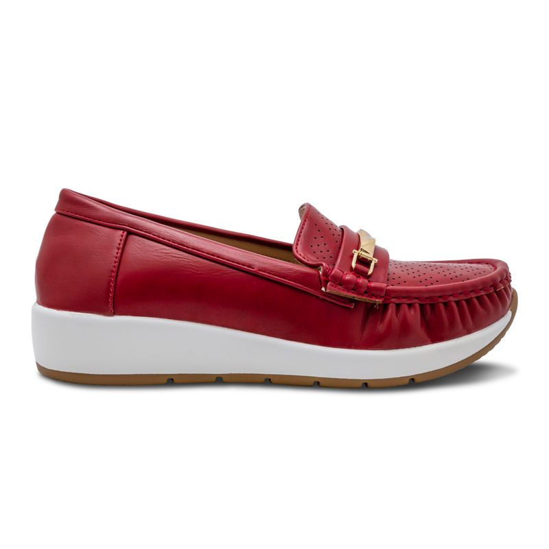 Mocasin-Rojo-Con-Plataforma-Via-Spring-Mujer-Talla-37-0