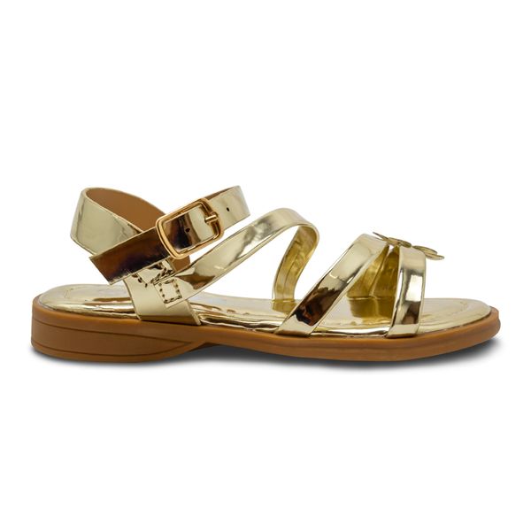Sandalias Cruzadas Doradas Steps Niña