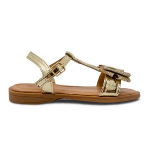 Sandalias Doradas con Moño Steps Niña