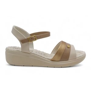 Sandalias Con Plataforma Para Mujer Comfortflex Beige