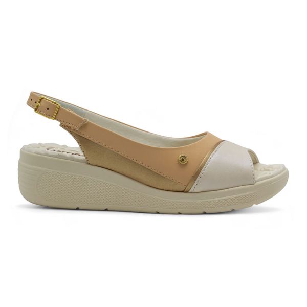 Sandalias Con Plataforma Para Mujer Comfortflex Café