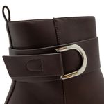 Botín-Mujer-Via-Spring-Tacón-Alto-Marrón-Talla-35-5