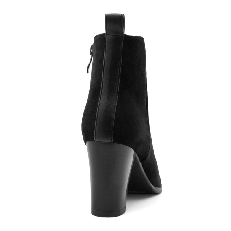 Botín-Tacón-Mujer-Via-Spring-En-Gamuza-Negro-Talla-35-3