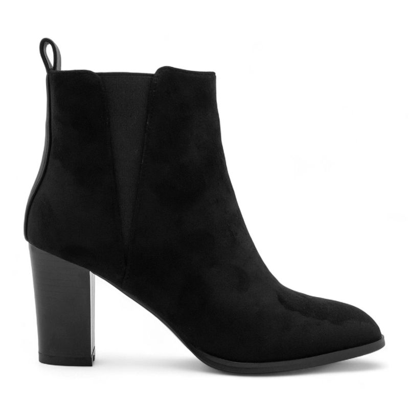 Botín-Tacón-Mujer-Via-Spring-En-Gamuza-Negro-Talla-38-0