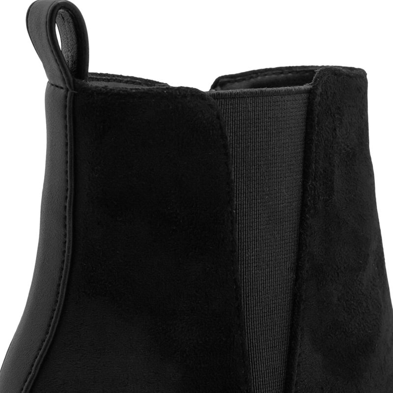 Botín-Tacón-Mujer-Via-Spring-En-Gamuza-Negro-Talla-38-5