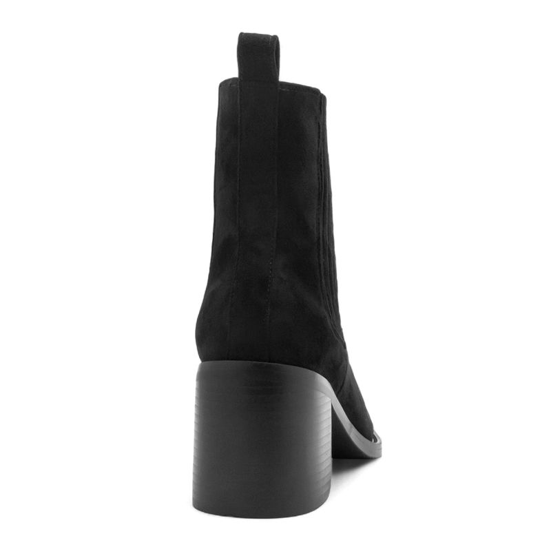 Botín-Mujer-Via-Spring-En-Gamuza-Negro-Talla-36-3