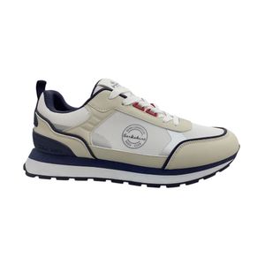 Tenis Hombre Royal County Blanco con Beige