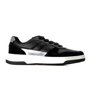 Tenis Casuales Hombre OP Negro con Blanco