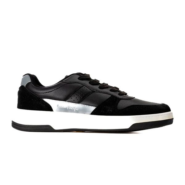 Tenis Casuales Hombre OP Negro con Blanco
