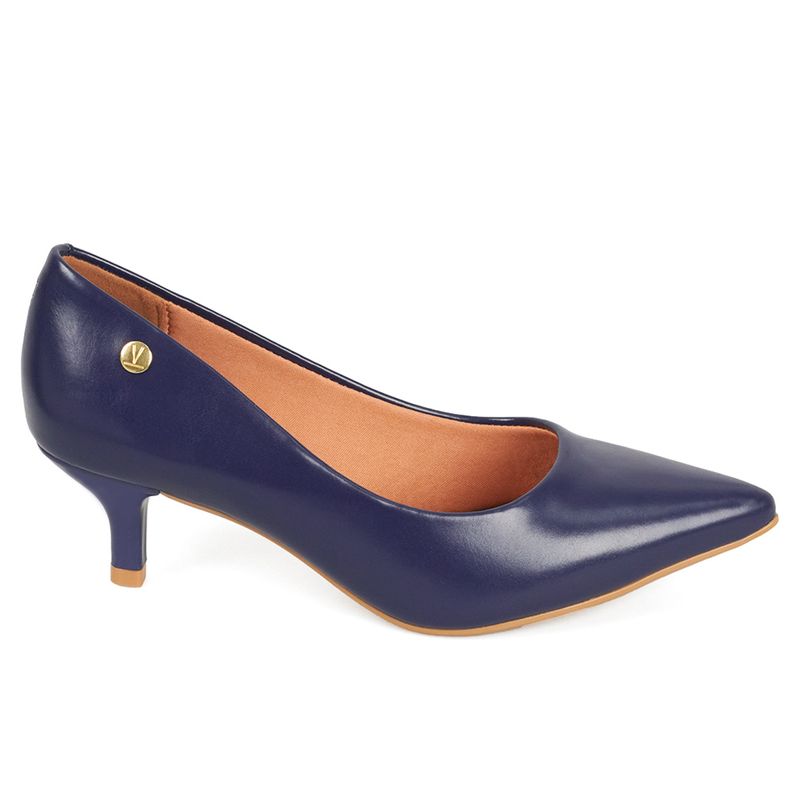 Tacón-Cerrado-Medio-Para-Mujer-Azul-Vizzano-Talla-37-0