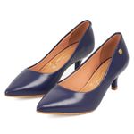 Tacón-Cerrado-Medio-Para-Mujer-Azul-Vizzano-Talla-37-3