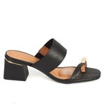 Sandalias-Tacón-Medio-Para-Mujer-Negro-Vizzano-Talla-36-0