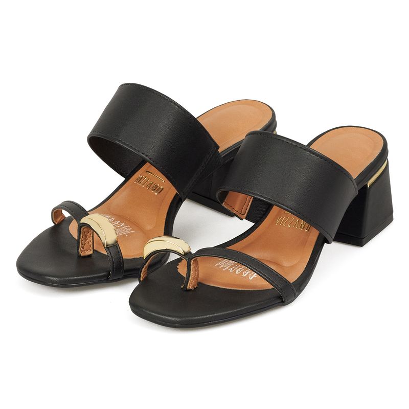 Sandalias-Tacón-Medio-Para-Mujer-Negro-Vizzano-Talla-37-3