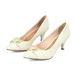 Tacón-Cerrado-Medio-Para-Mujer-Blanco-Beira-Rio-Talla-35-3