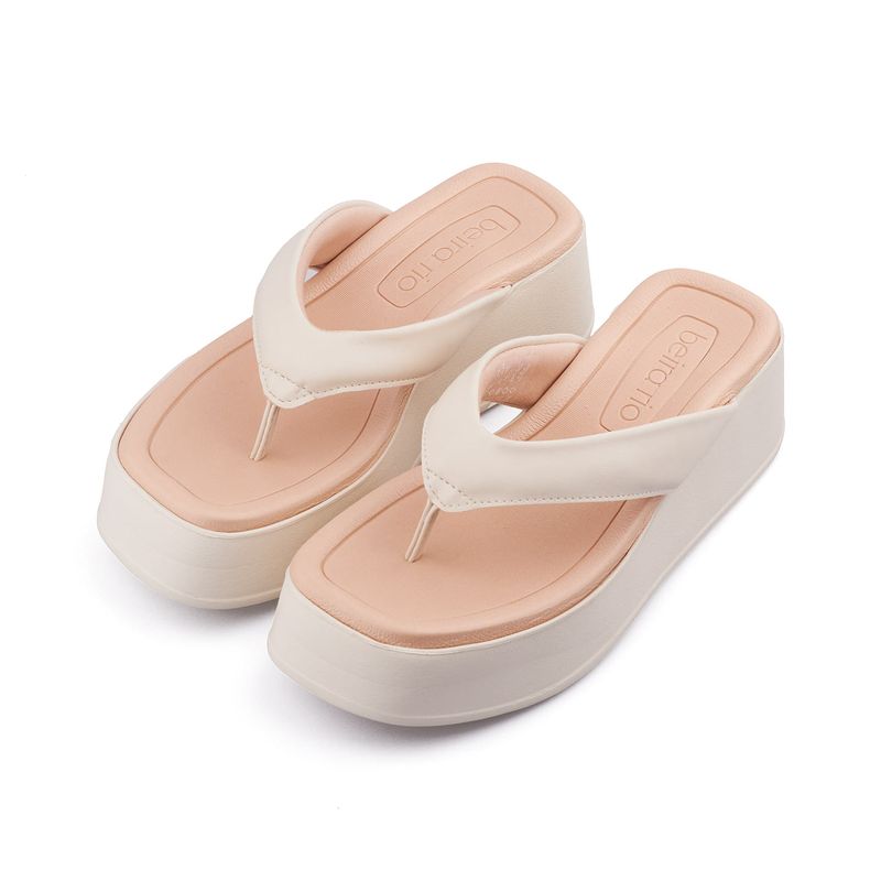 Sandalias-Planta-Alta-Para-Mujer-Blanco-Beira-Rio-Talla-35-4