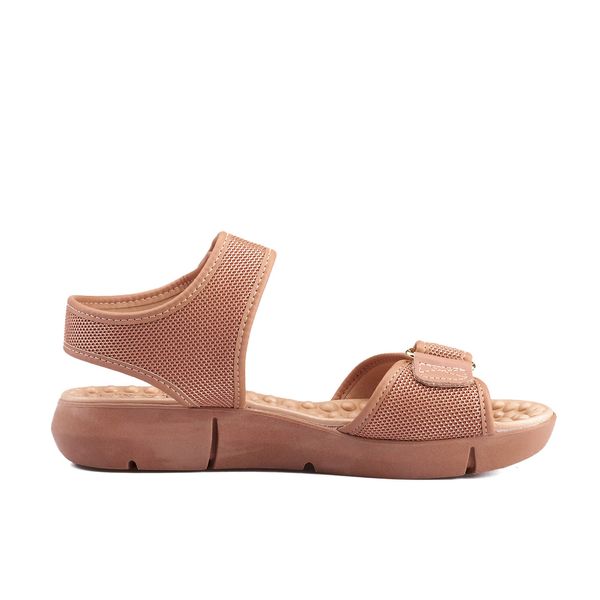 Sandalias Planta Media Para Mujer Beige Modare
