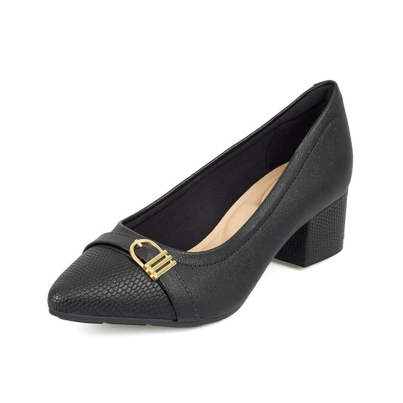 Tacón-Cerrado-Medio-Para-Mujer-Negro-Modare-Talla-36-2