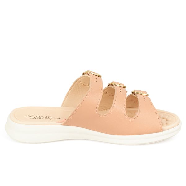 Sandalias Zueca Planta Baja Para Mujer Nude Modare