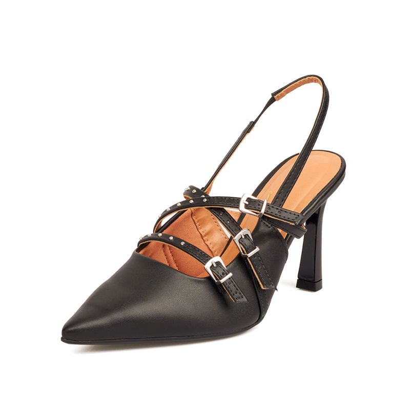 Tacón-Destalonado-Alto-Para-Mujer-Negro-Vizzano-Talla-39-2