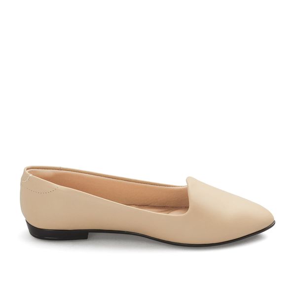 Baletas Planta Baja Para Mujer Beige Beira Rio