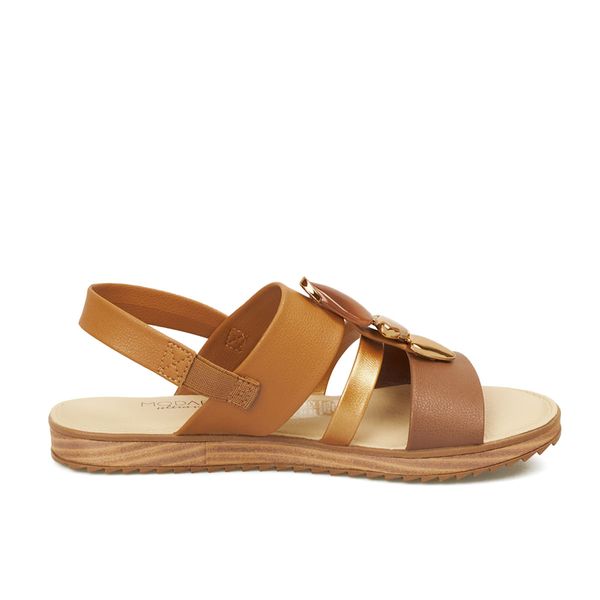 Sandalias Planta Baja Para Mujer Caramelo Modare