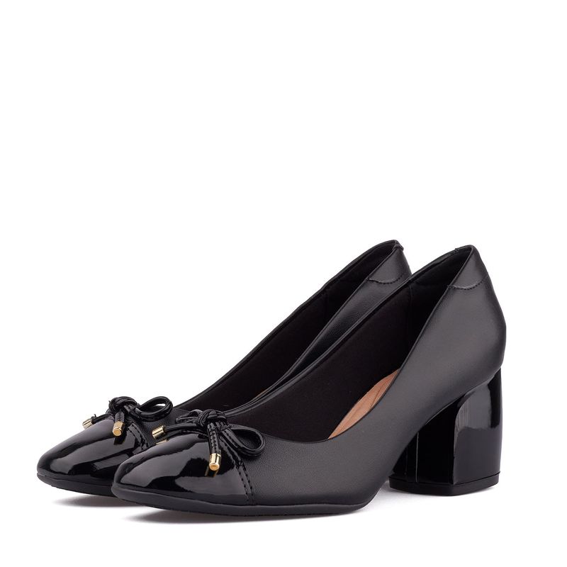Tacón-Cerrado-Medio-Para-Mujer-Negro-Beira-Rio-Talla-37-3